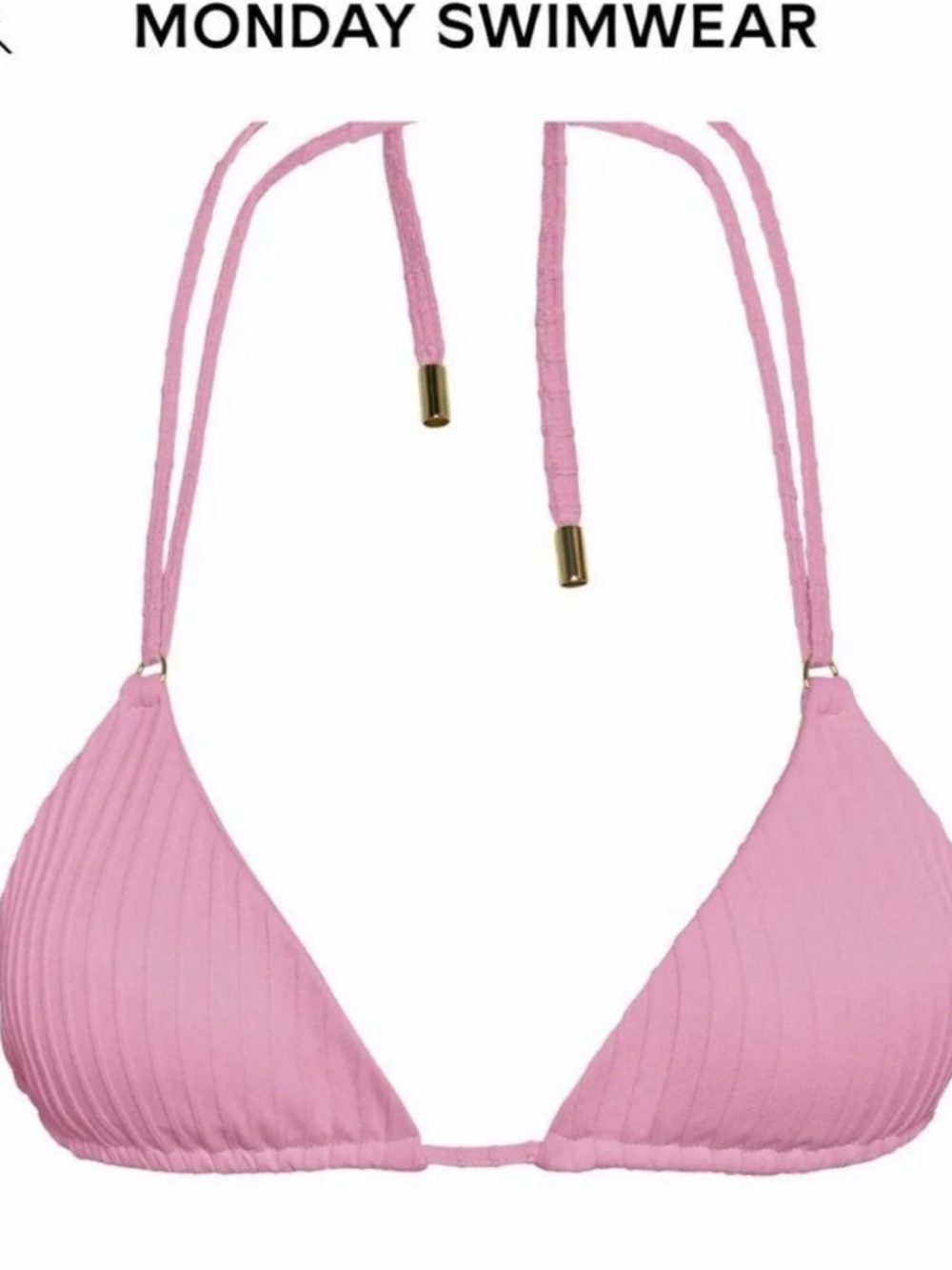 Monday Swimwear bikini Set in Cherry Blossom Matte Rib - Picture 4 of 5